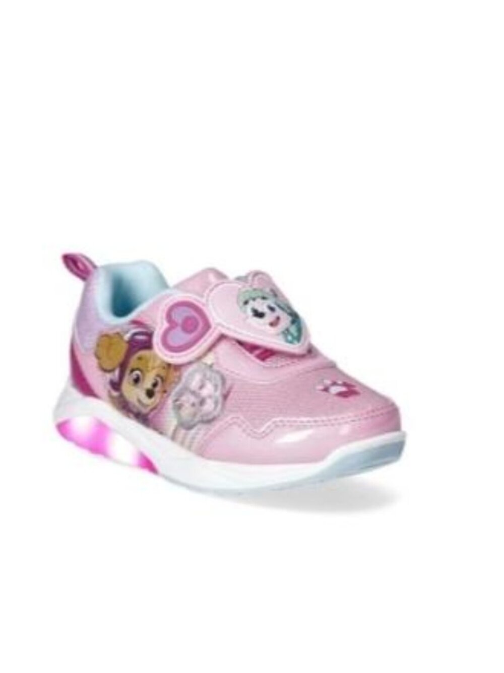 Paw Patrol Toddler Girls Skye and Everest Light up Sneakers with on/Off Button-O